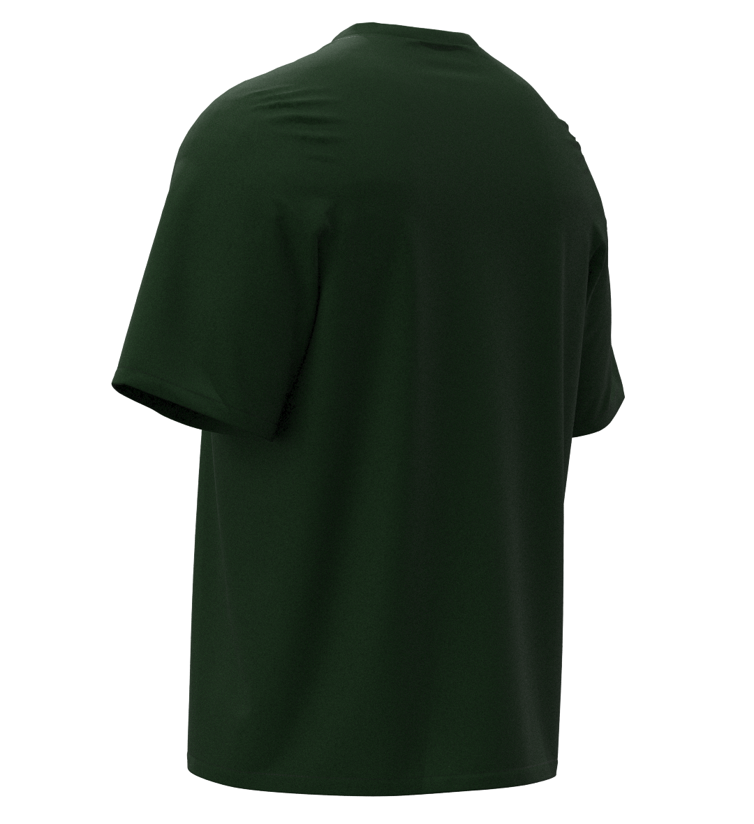 REVER - Plain Oversized T-Shirt - Dark Green