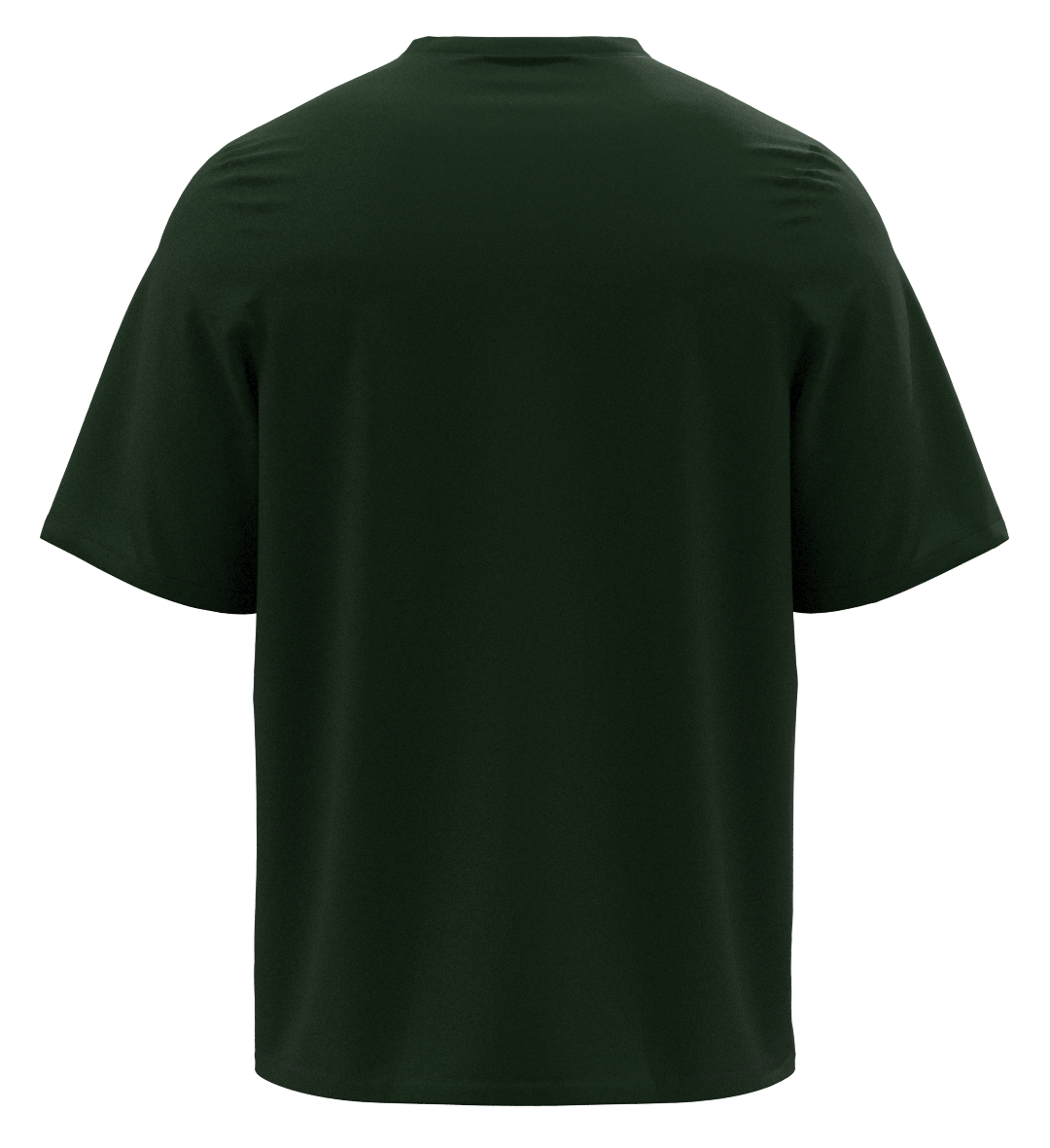REVER - Plain Oversized T-Shirt - Dark Green