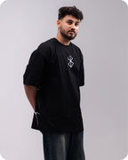 REVER – Oversized T-Shirt – Black [JOJO] Print - REVER