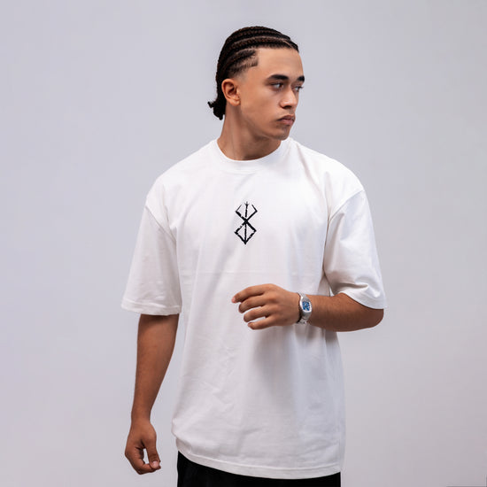 REVER – Oversized T-Shirt – Off - white [JOJO] Print - REVER