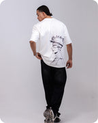 REVER – Oversized T-Shirt – Off - white [JOJO] Print - REVER