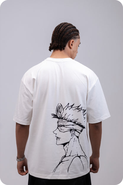 REVER – Oversized T-Shirt – Off - white [JOJO] Print - REVER