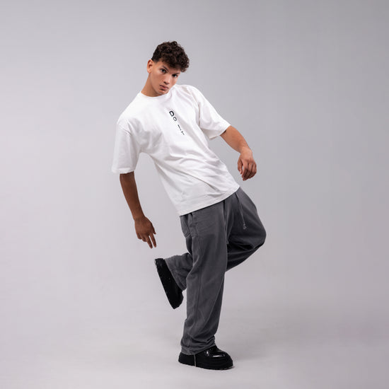 REVER – Oversized T-Shirt – Brown [Just Do It] Print - REVER