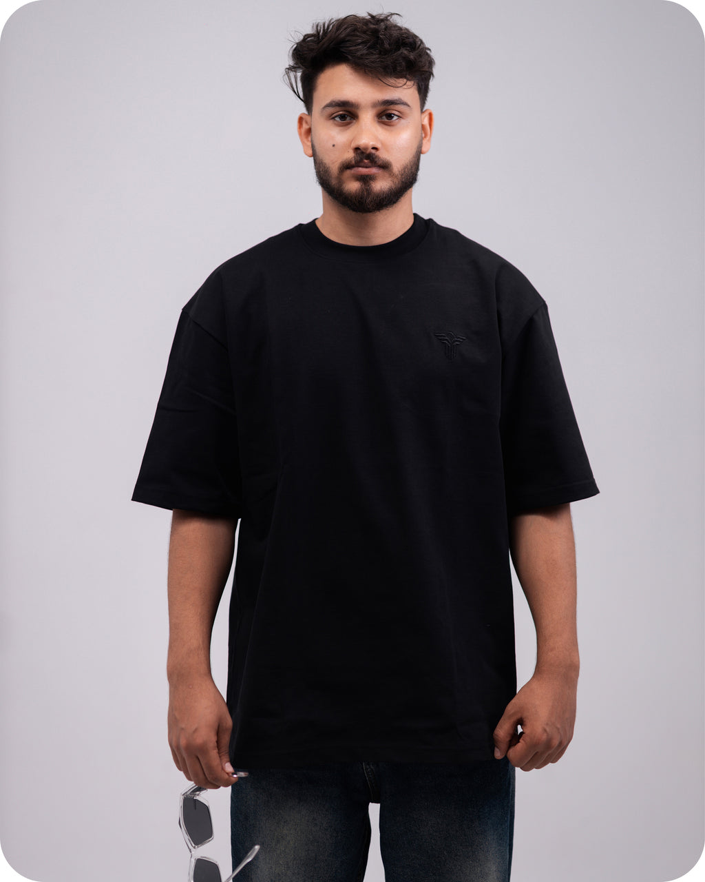 REVER - Oversized T-Shirt - Black [Plain] - REVER