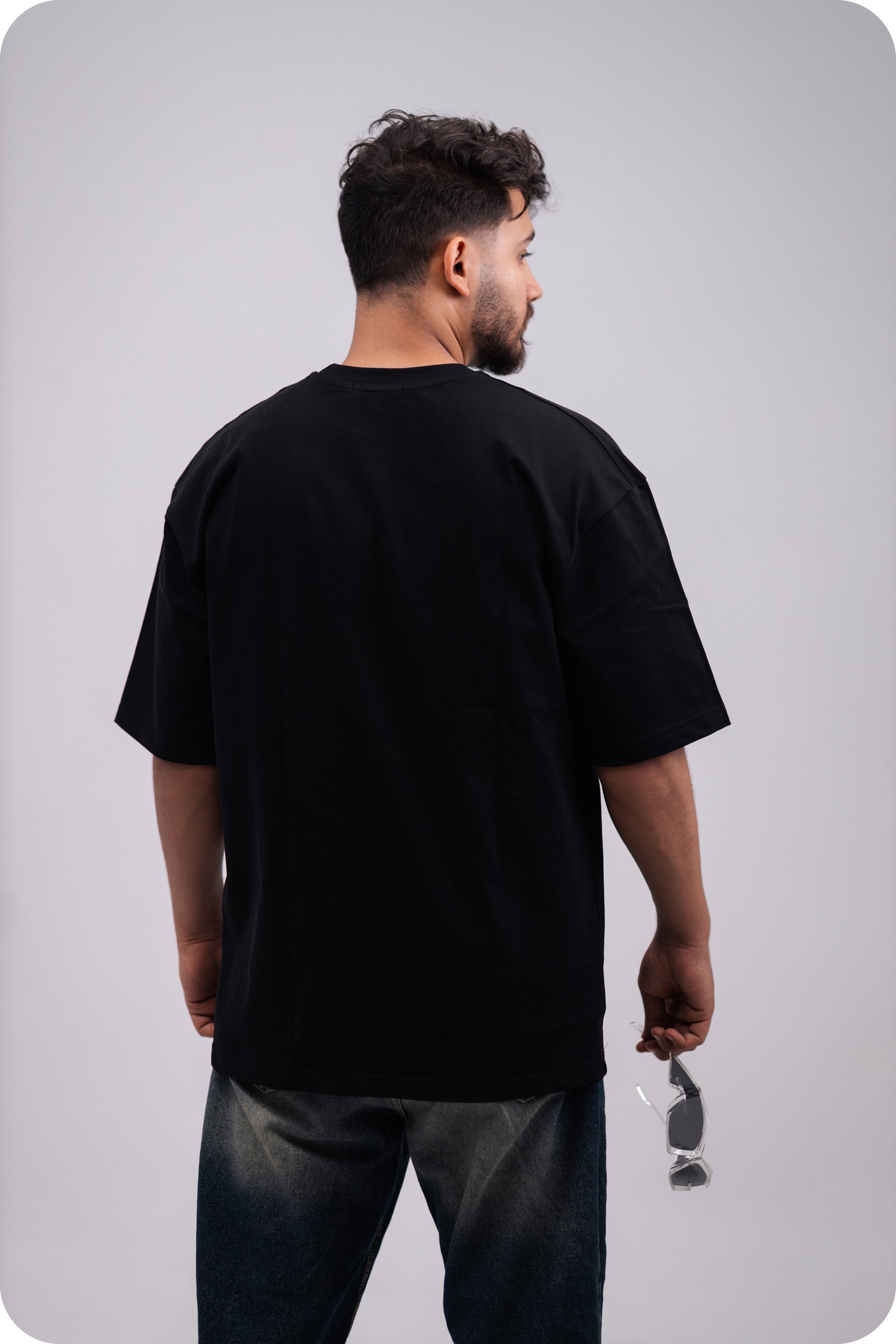 REVER - Oversized T-Shirt - Black [Plain] - REVER