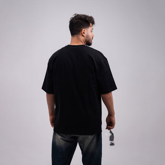 REVER - Oversized T-Shirt - Black [Plain] - REVER