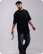 REVER - Oversized T-Shirt - Black [Plain] - REVER