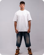 REVER - Oversized T-Shirt -Off-White [Plain] - REVER