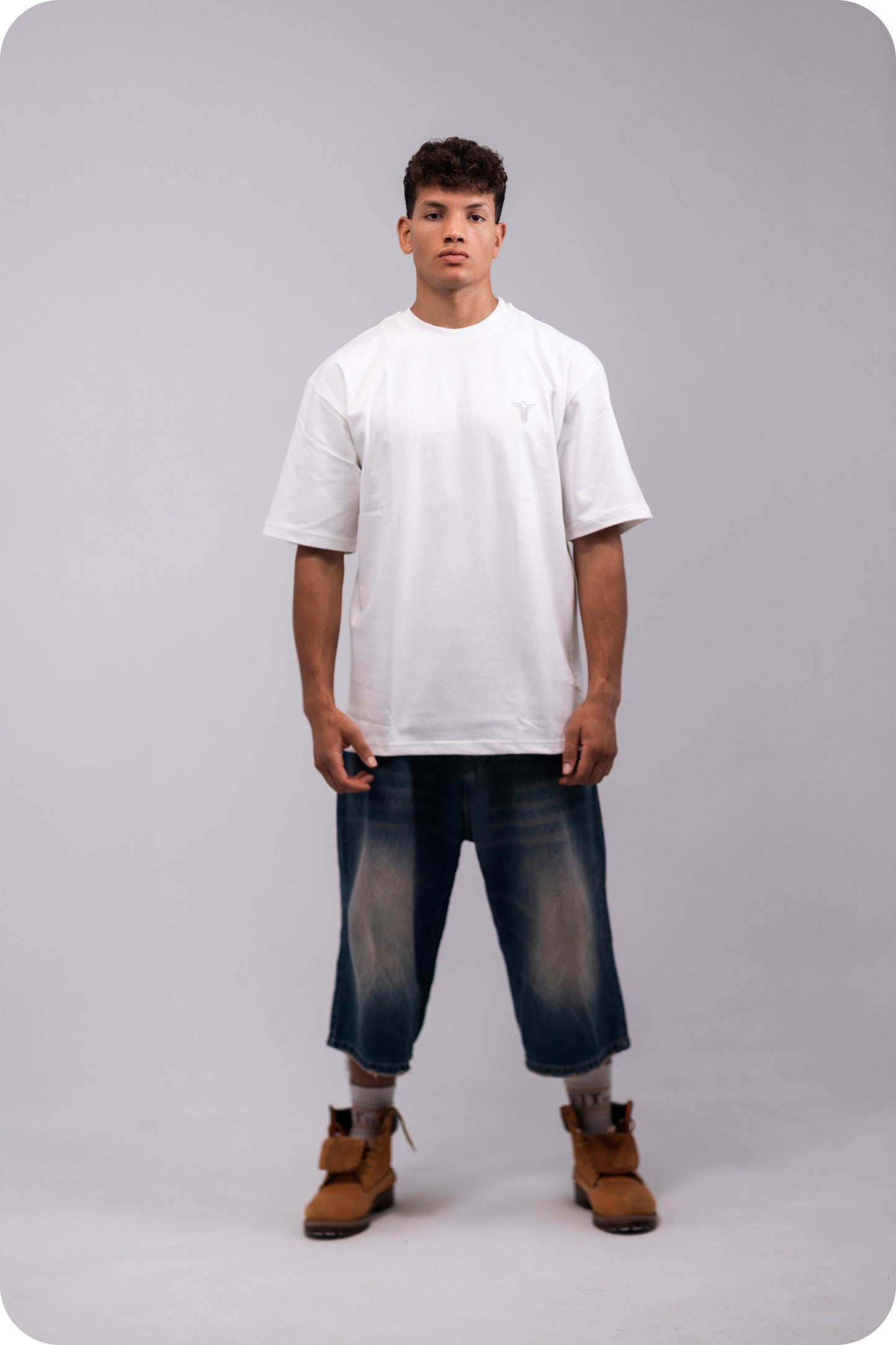 REVER - Oversized T-Shirt -Off-White [Plain] - REVER
