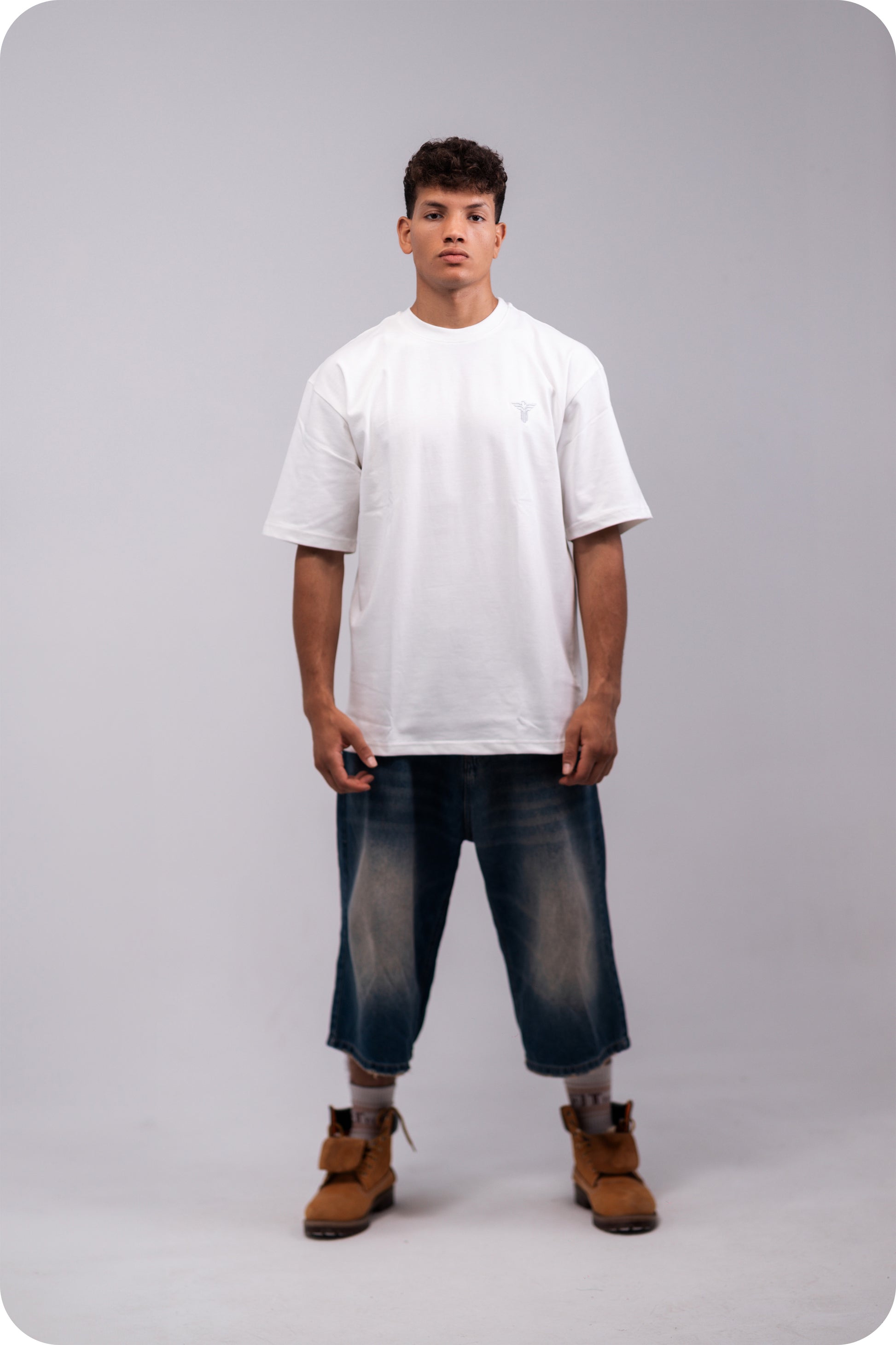 REVER - Oversized T-Shirt -Off-White [Plain] - REVER