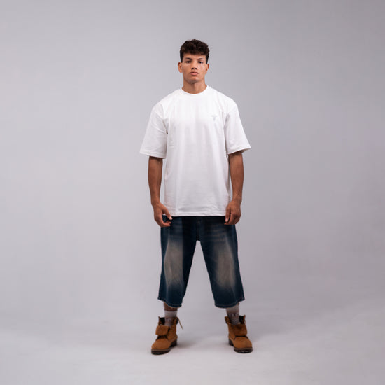 REVER - Oversized T-Shirt -Off-White [Plain] - REVER