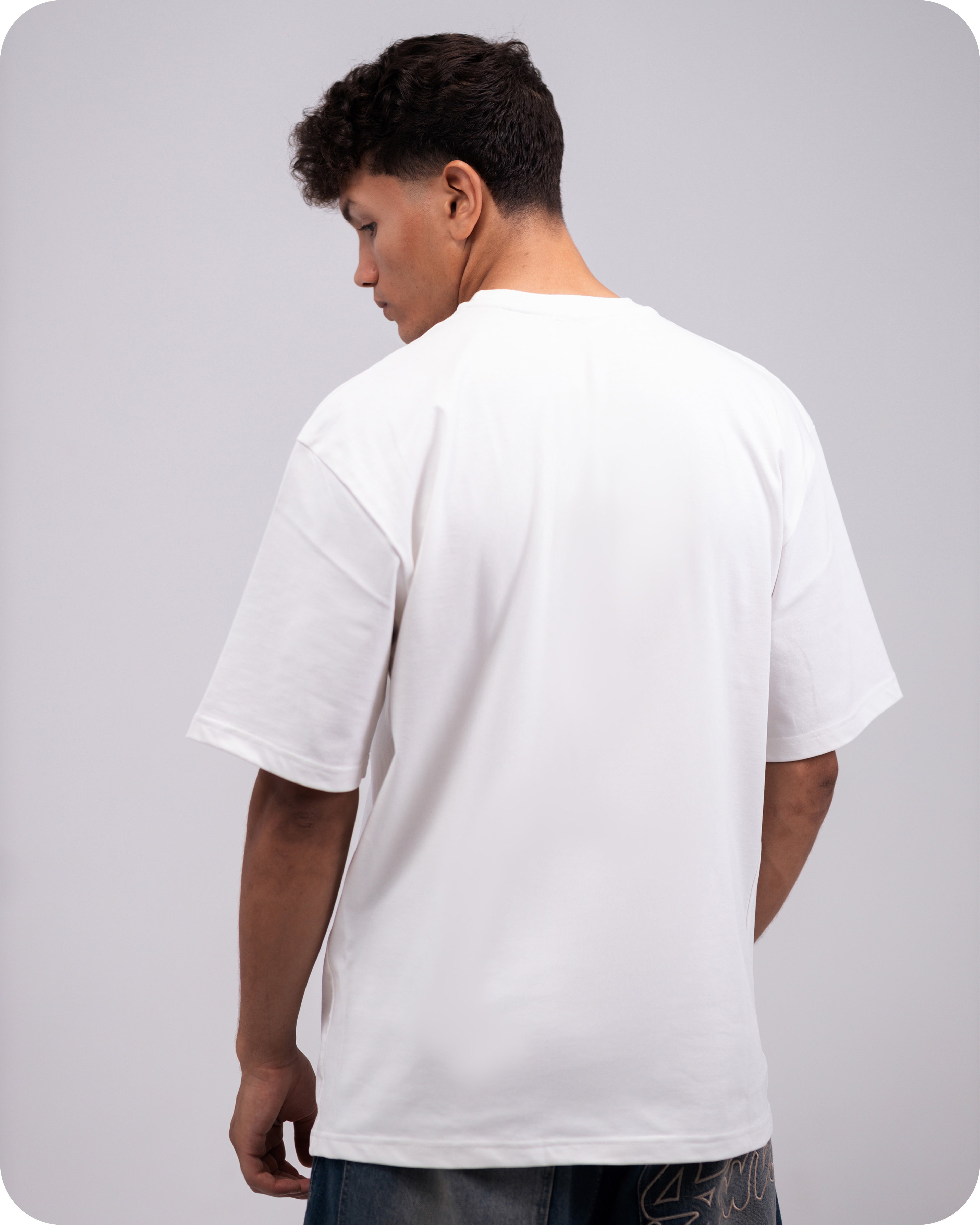REVER - Oversized T-Shirt -Off-White [Plain] - REVER