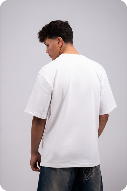 REVER - Oversized T-Shirt -Off-White [Plain] - REVER