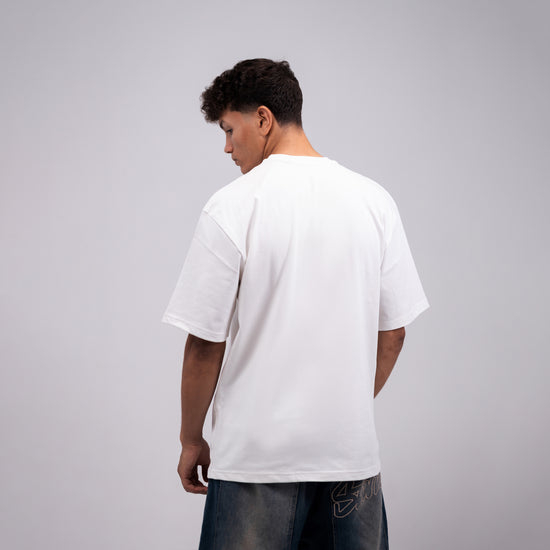 REVER - Oversized T-Shirt -Off-White [Plain] - REVER