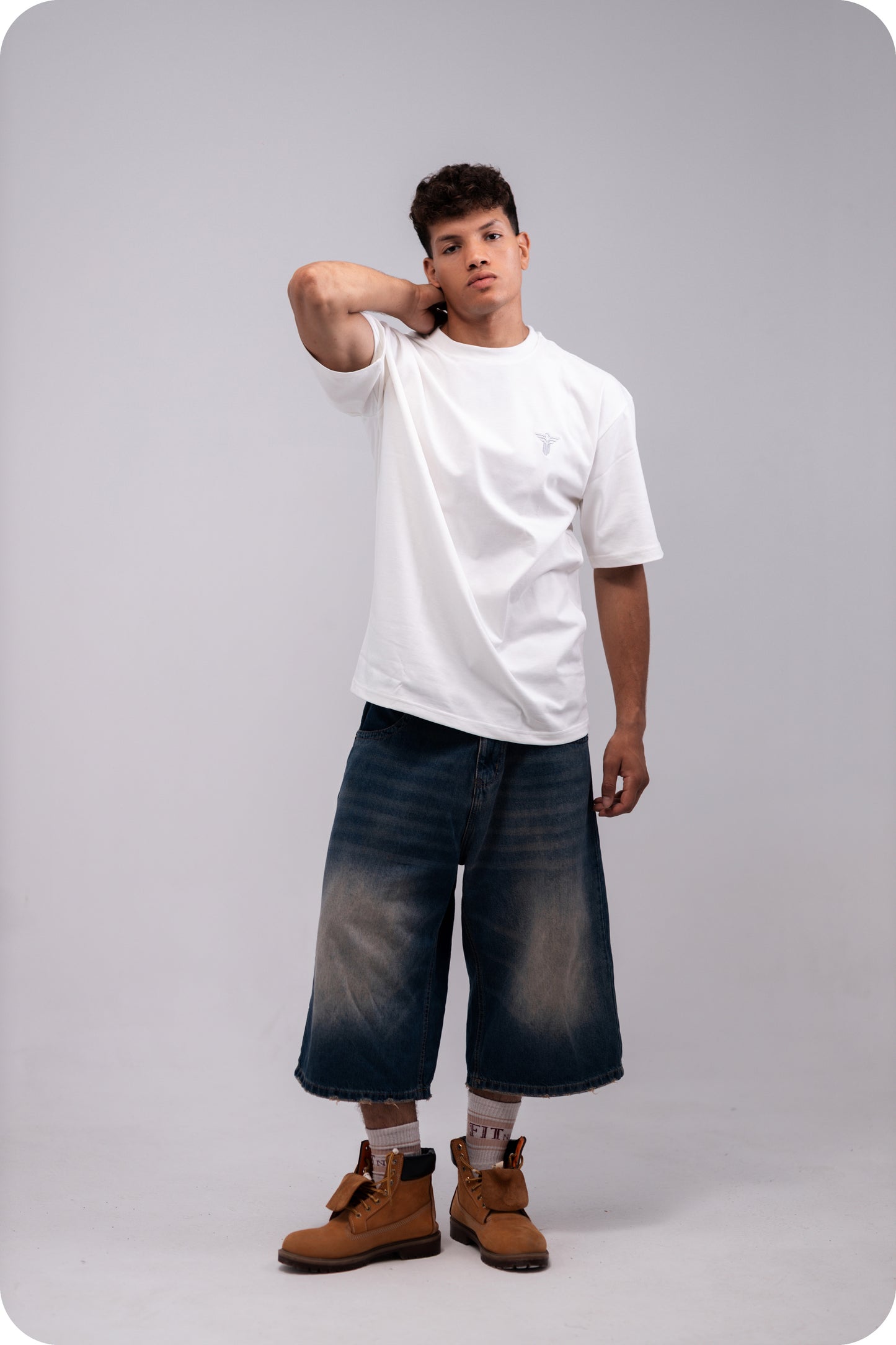 REVER - Oversized T-Shirt -Off-White [Plain] - REVER