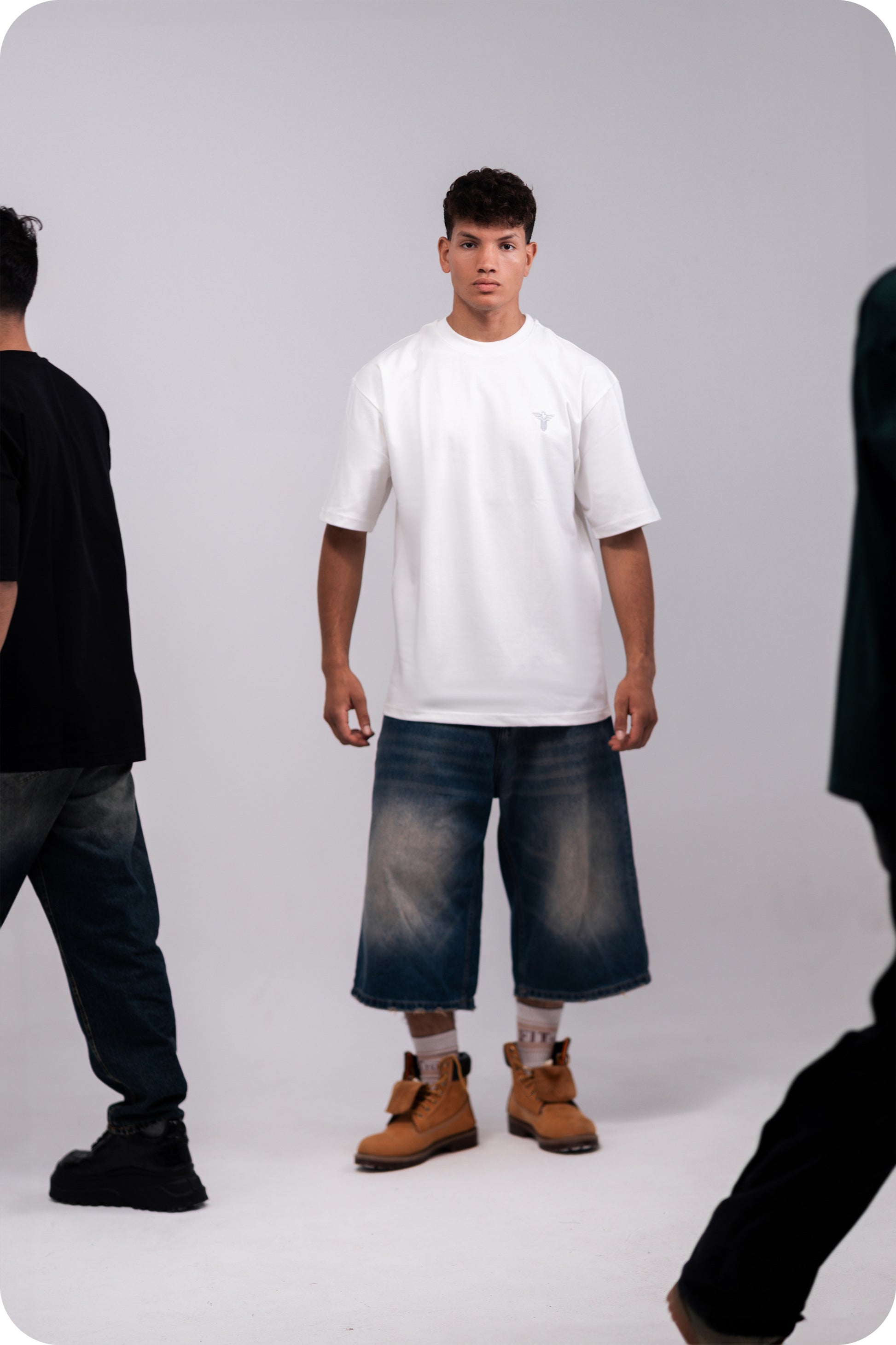 REVER - Oversized T-Shirt -Off-White [Plain] - REVER