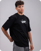 REVER – Oversized T-Shirt – Black [REVER design] Print - REVER