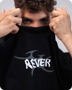REVER – Oversized T-Shirt – Black [REVER design] Print - REVER