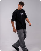 REVER – Oversized T-Shirt – Black [REVER design] Print - REVER