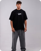 REVER – Oversized T-Shirt – Black [REVER design] Print - REVER