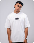 REVER – Oversized T-Shirt – Off - white [REVER design] Print - REVER