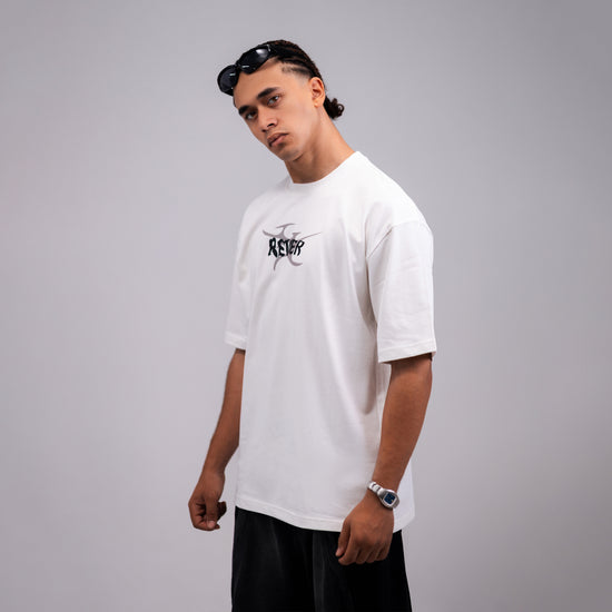 REVER – Oversized T-Shirt – Off - white [REVER design] Print - REVER