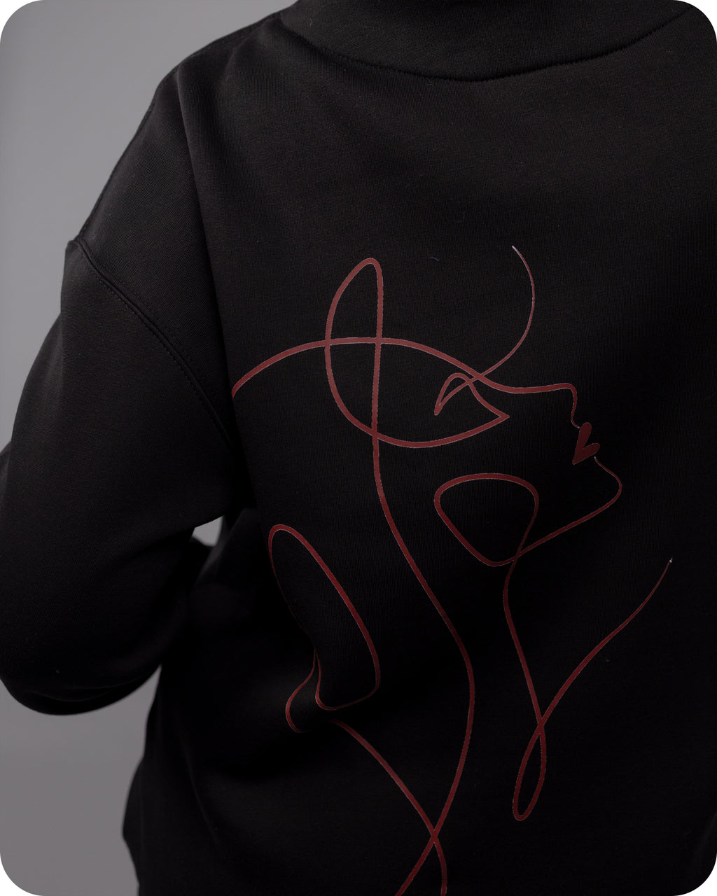 REVER – Oversized Hoodie – Black IN MY IMAGINATION Print – Premium soft fabric, relaxed fit for ultimate comfort and effortless street style.