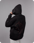 REVER – Oversized Hoodie – Black IN MY IMAGINATION Print – Premium soft fabric, relaxed fit for ultimate comfort and effortless street style.