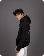 REVER – Oversized Hoodie – Black NARUTO Print – Premium soft fabric, relaxed fit for ultimate comfort and effortless street style.