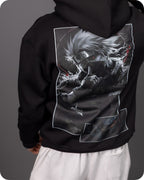 REVER – Oversized Hoodie – Black NARUTO Print – Premium soft fabric, relaxed fit for ultimate comfort and effortless street style.