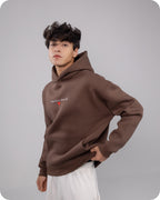 REVER – Oversized Hoodie – Brown PALESTINE Print – Premium soft fabric, relaxed fit for ultimate comfort and effortless street style.