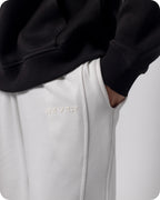 REVER – Baggy Pants – Off White PLAIN Baggy Pants – Premium soft fabric, relaxed fit for ultimate comfort and effortless street style.