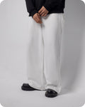 REVER – Baggy Pants – Off White PLAIN Baggy Pants – Premium soft fabric, relaxed fit for ultimate comfort and effortless street style.