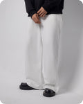 REVER – Baggy Pants – Off White PLAIN Baggy Pants – Premium soft fabric, relaxed fit for ultimate comfort and effortless street style.