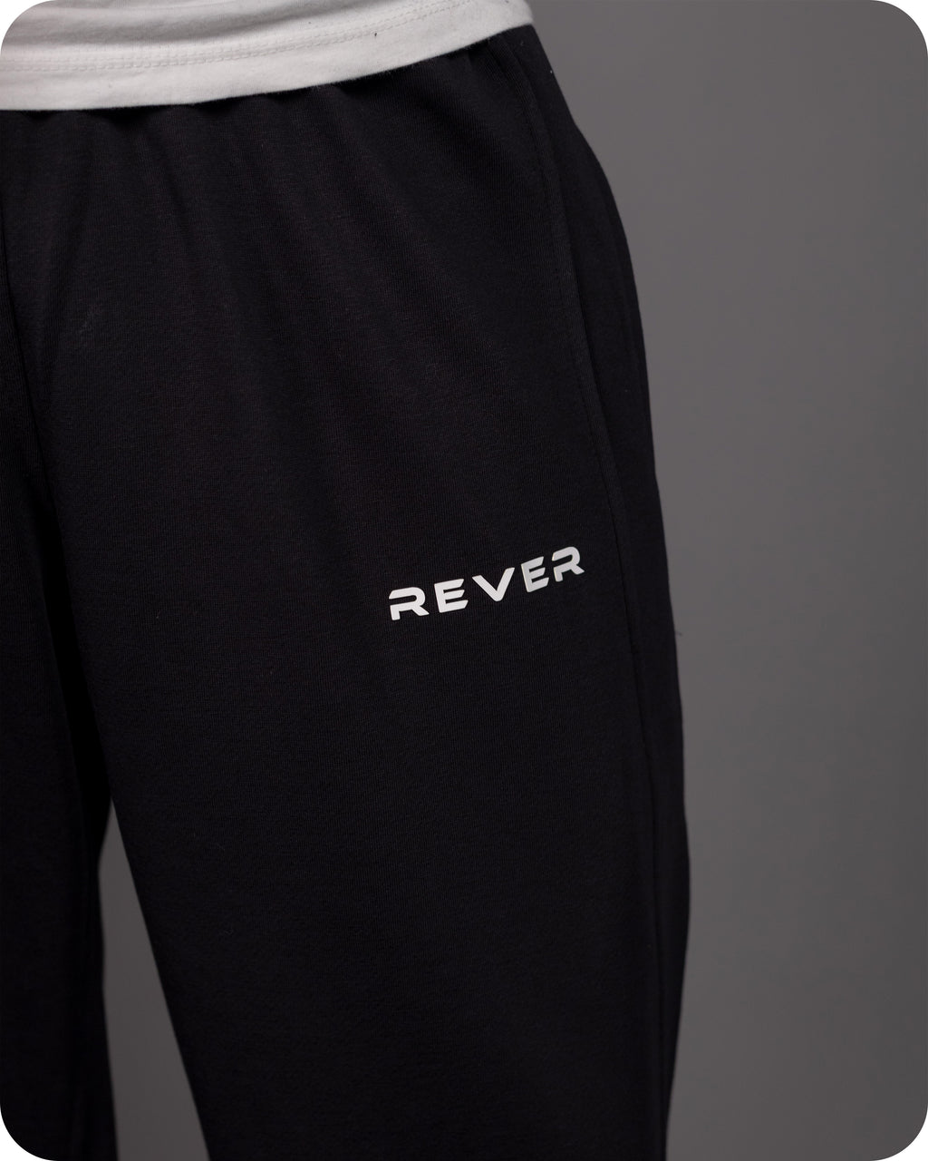 REVER – Baggy Pants – Black PRINTED Baggy Pants – Premium soft fabric, relaxed fit for ultimate comfort and effortless street style.