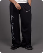 REVER – Baggy Pants – Black PRINTED Baggy Pants – Premium soft fabric, relaxed fit for ultimate comfort and effortless street style.