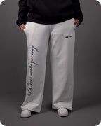 REVER – Baggy Pants – Off White PRINTED Baggy Pants – Premium soft fabric, relaxed fit for ultimate comfort and effortless street style.