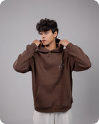 REVER – Oversized Hoodie – Brown THE SWORD Print – Premium soft fabric, relaxed fit for ultimate comfort and effortless street style.