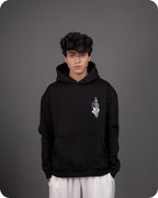 REVER – Oversized Hoodie – Black TOJI Print – Premium soft fabric, relaxed fit for ultimate comfort and effortless street style.