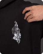REVER – Oversized Hoodie – Black TOJI Print – Premium soft fabric, relaxed fit for ultimate comfort and effortless street style.