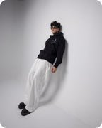 REVER – Oversized Hoodie – Black WINTER IS COMING Print – Premium soft fabric, relaxed fit for ultimate comfort and effortless street style.