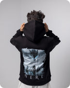 REVER – Oversized Hoodie – Black WINTER IS COMING Print – Premium soft fabric, relaxed fit for ultimate comfort and effortless street style.